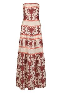 Robe Another Chance en soie - Rouge