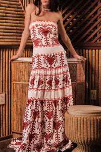 Another Chance silk dress - Red