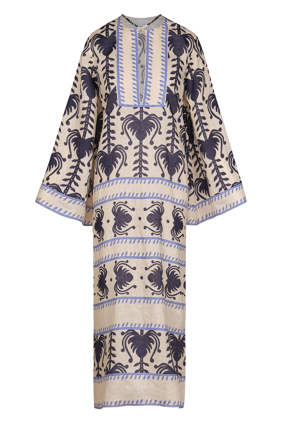 Wild Savannah silk tunic dress - Navy blue