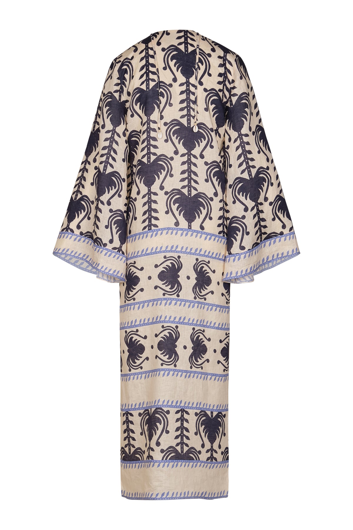 Wild Savannah silk tunic dress - Navy blue