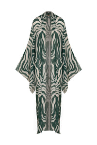 Amazon silk kimono - Green