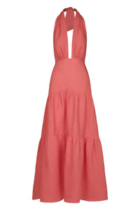 Robe Twilight en soie - Rose
