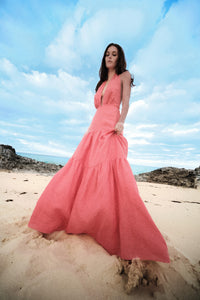 Robe Twilight en soie - Rose