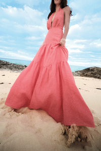Twilight silk dress - Pink