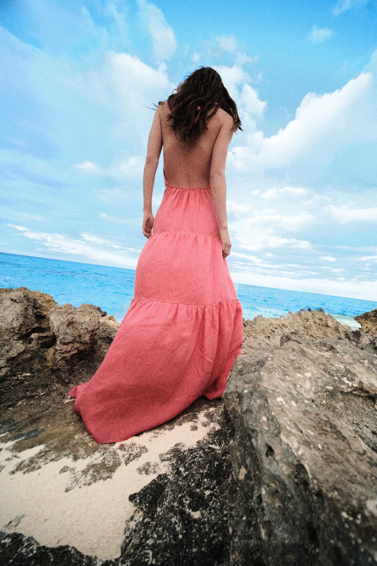 Robe Twilight en soie - Rose