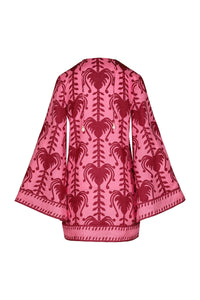 Robe Wild Savannah en soie - Rose