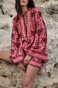 Wild Savannah silk dress - Pink