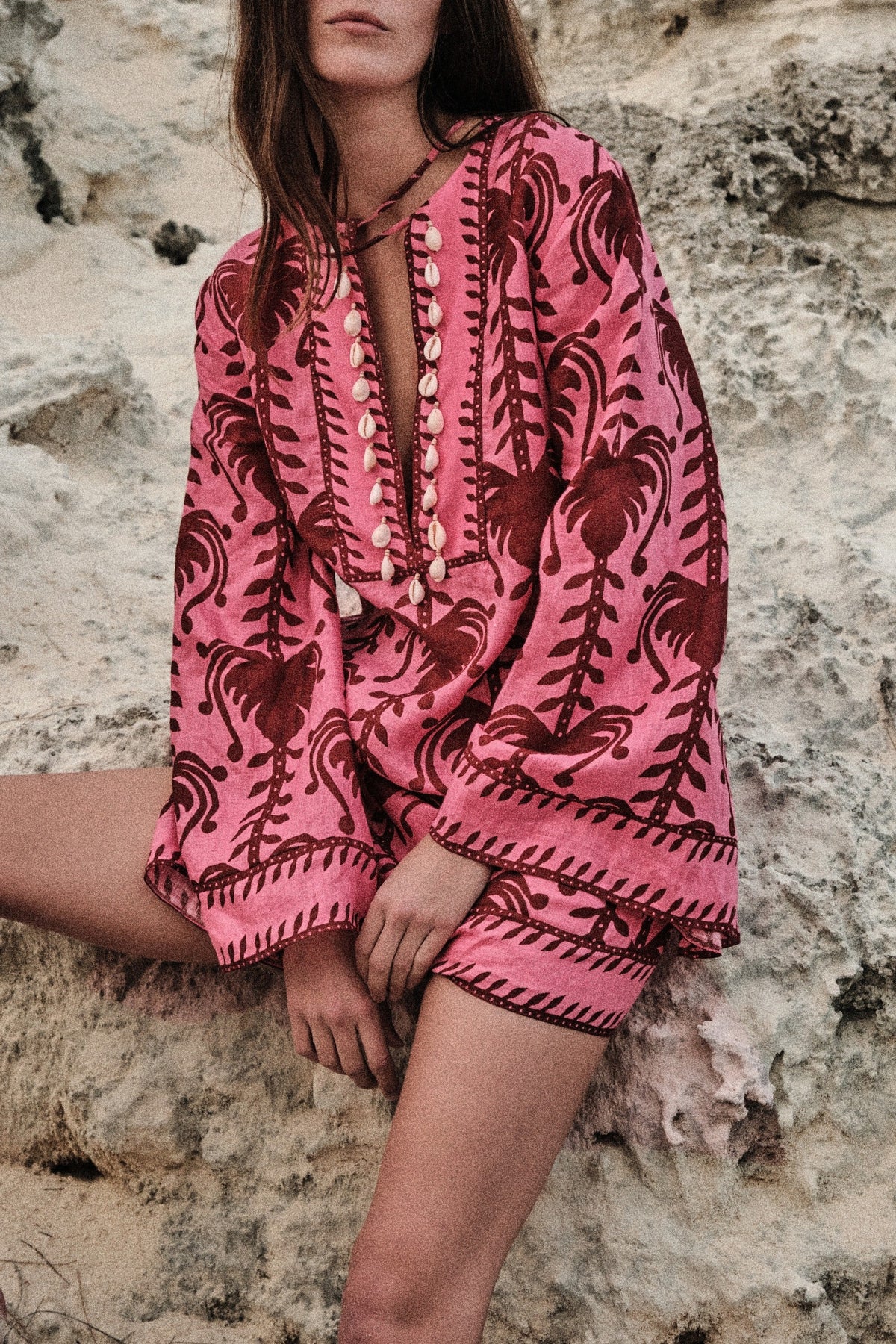 Wild Savannah silk dress - Pink