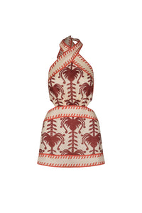 Tide Strength silk dress - Red