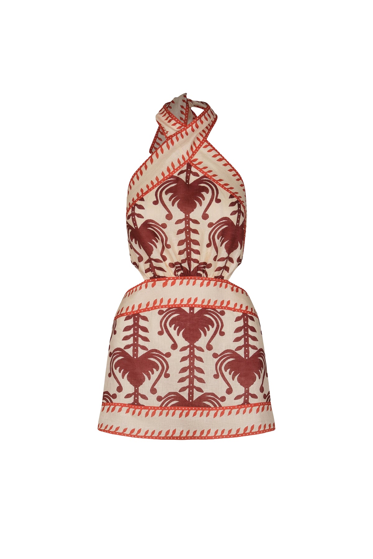 Tide Strength silk dress - Red