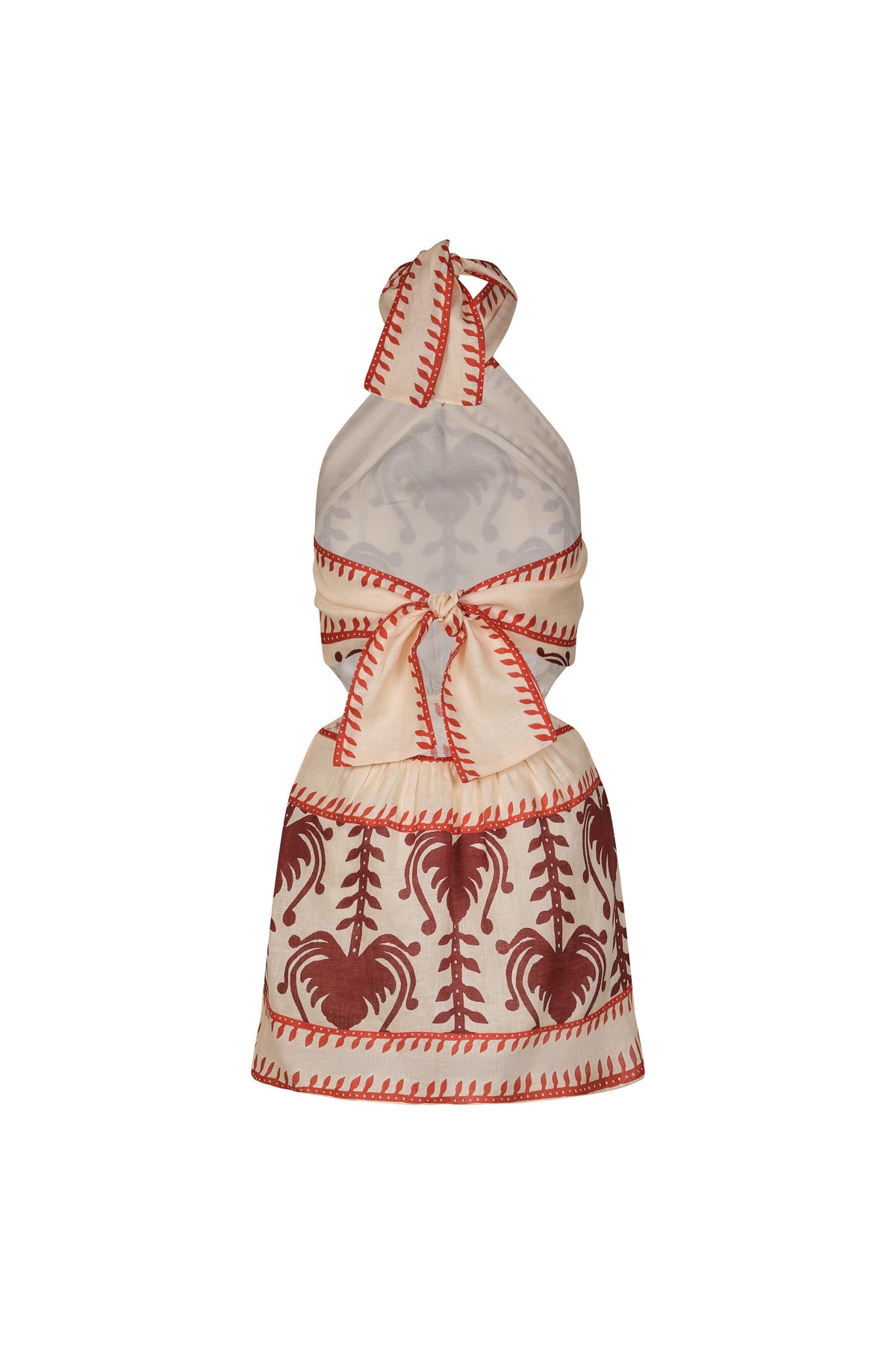 Tide Strength silk dress - Red