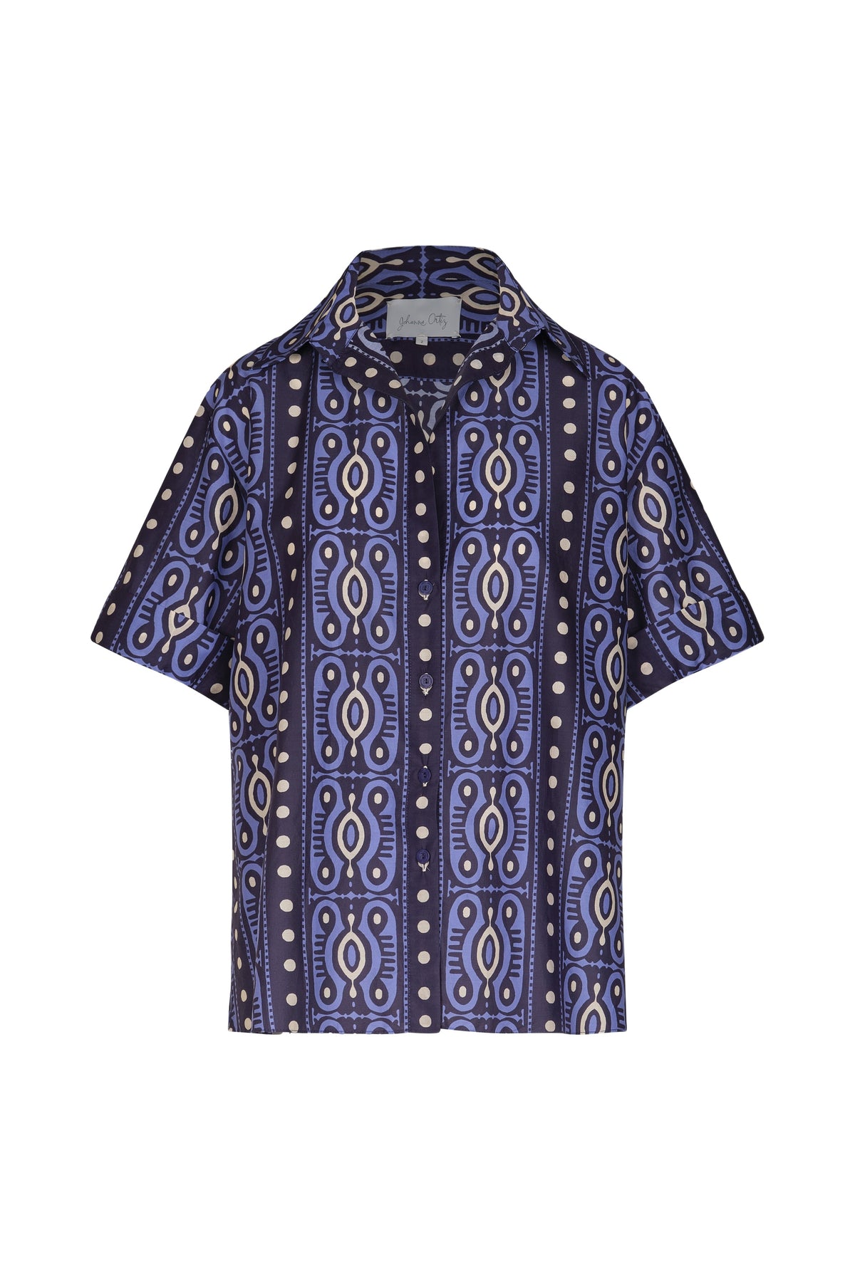 Chemise Salty Promises en soie - Bleu marine