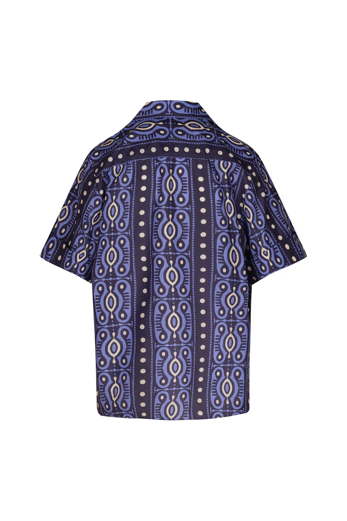 Chemise Salty Promises en soie - Bleu marine