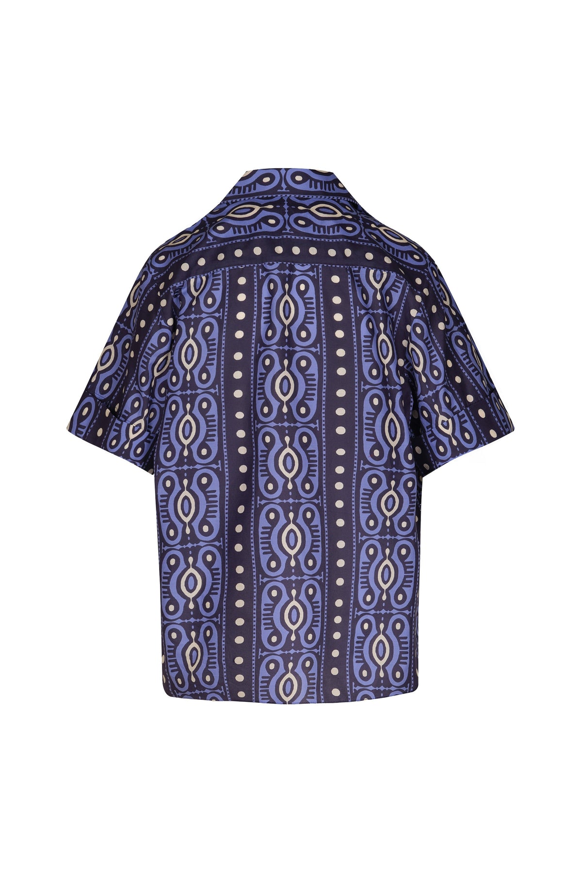 Chemise Salty Promises en soie - Bleu marine