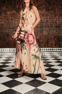Western Elements silk dress - Green