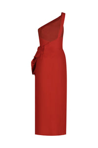 Salsero silk dress - Red