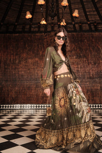 Relatos De Mi Tierra silk skirt - Green