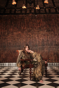 Relatos De Mi Tierra silk skirt - Green