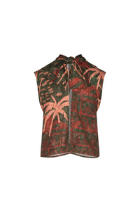 Mystic Shore silk top - Green
