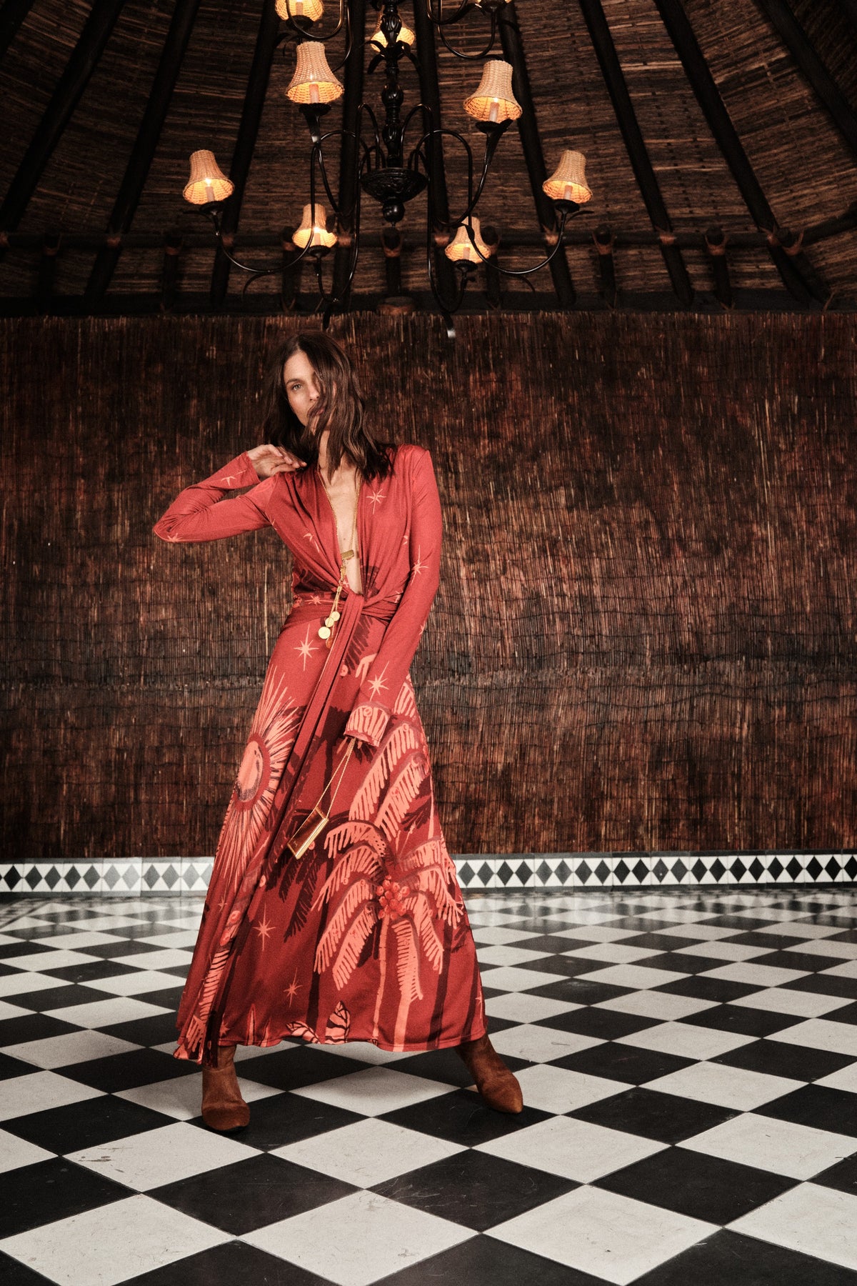 Coral Marino Dress - Red