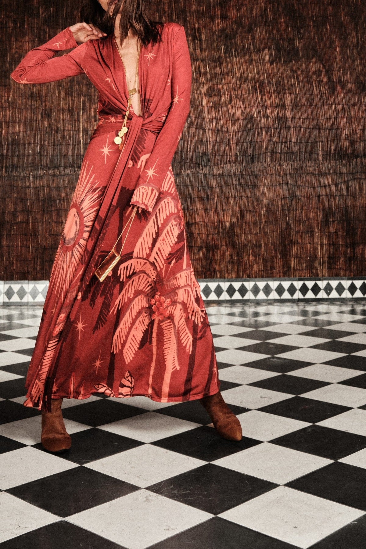 Coral Marino Dress - Red