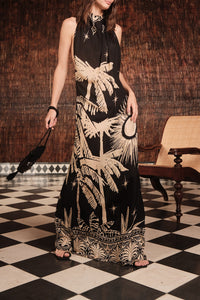Musical Flower Dress - Black