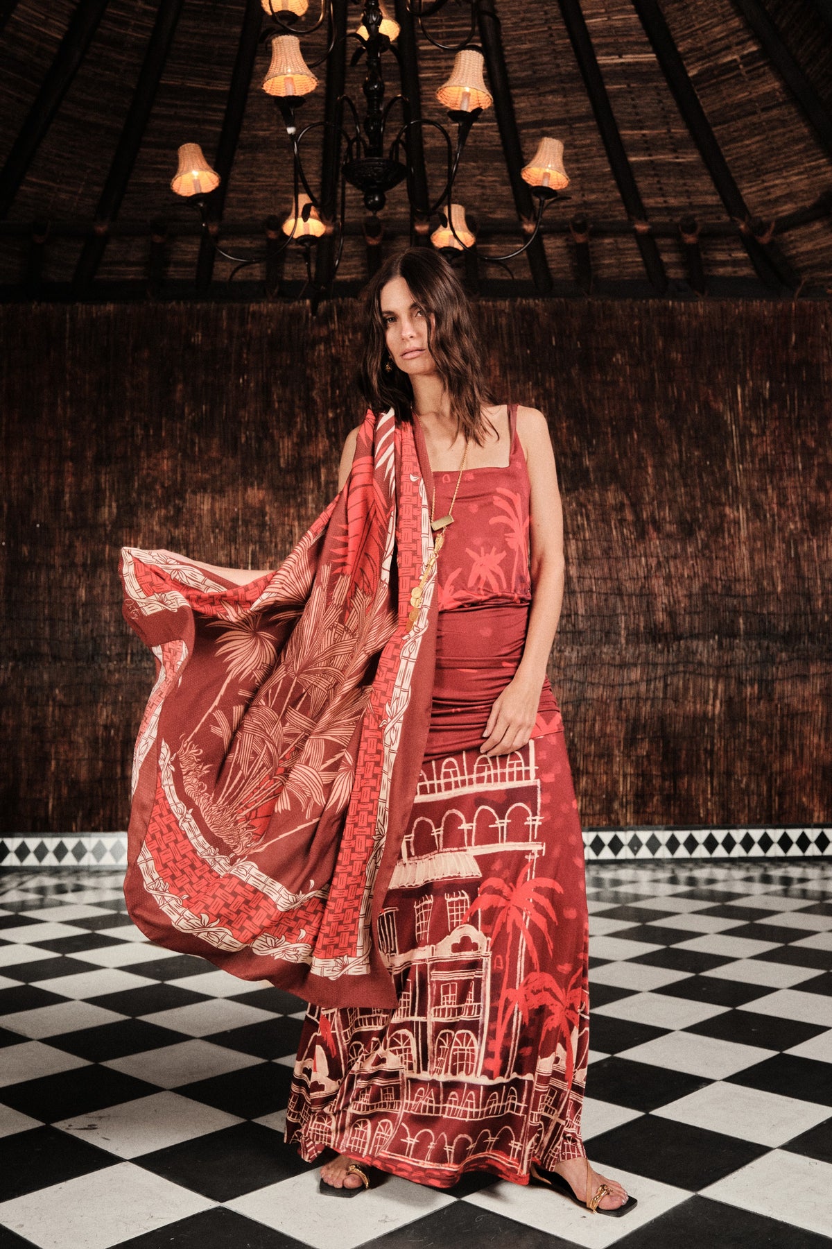 Plant Of Joy Dress - Red
