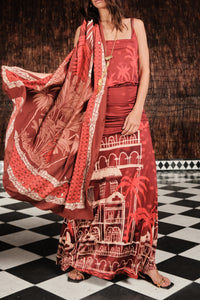 Plant Of Joy Dress - Red