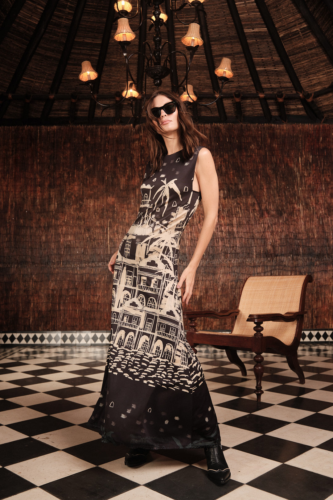 Cardinal Direction Dress - Black