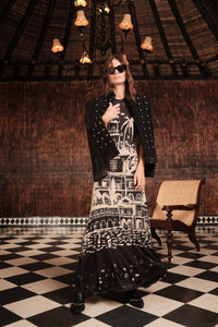 Cardinal Direction Dress - Black