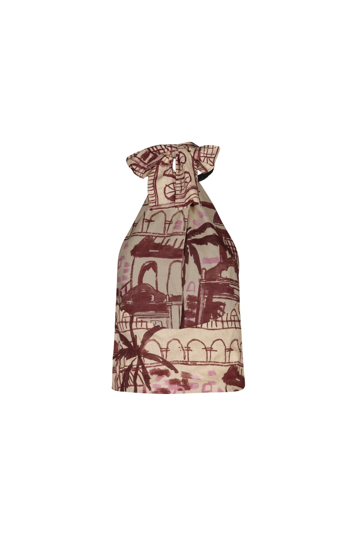 Haut The Root en soie - Rose