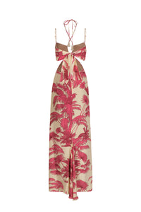 Andalusian Rhythms silk dress - Pink