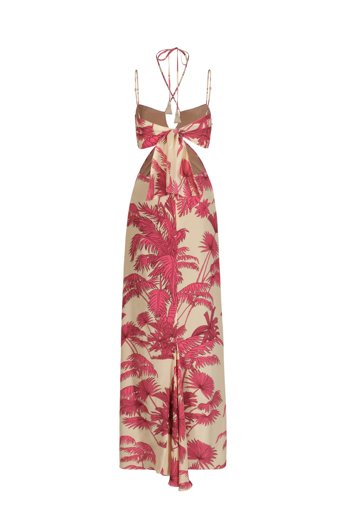 Andalusian Rhythms silk dress - Pink