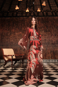 Leyenda Del Tiempo cotton dress - Red