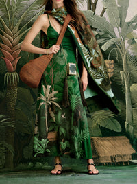Nuestra Tierra cotton dress - Green