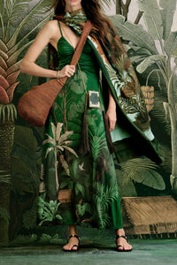 Nuestra Tierra cotton dress - Green