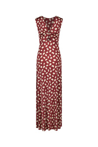 Horizonte Místico Dress - Bordeaux