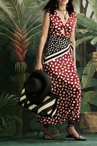 Horizonte Místico Dress - Bordeaux