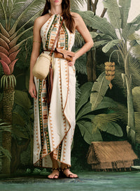 Centro Del Cielo cotton dress - Green