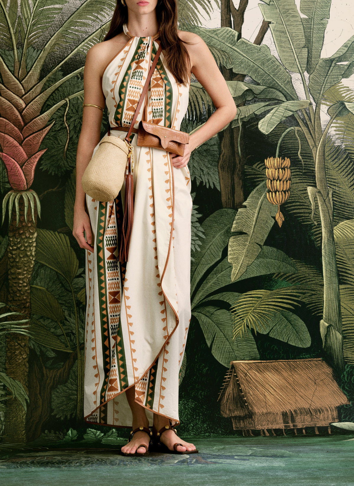 Centro Del Cielo cotton dress - Green