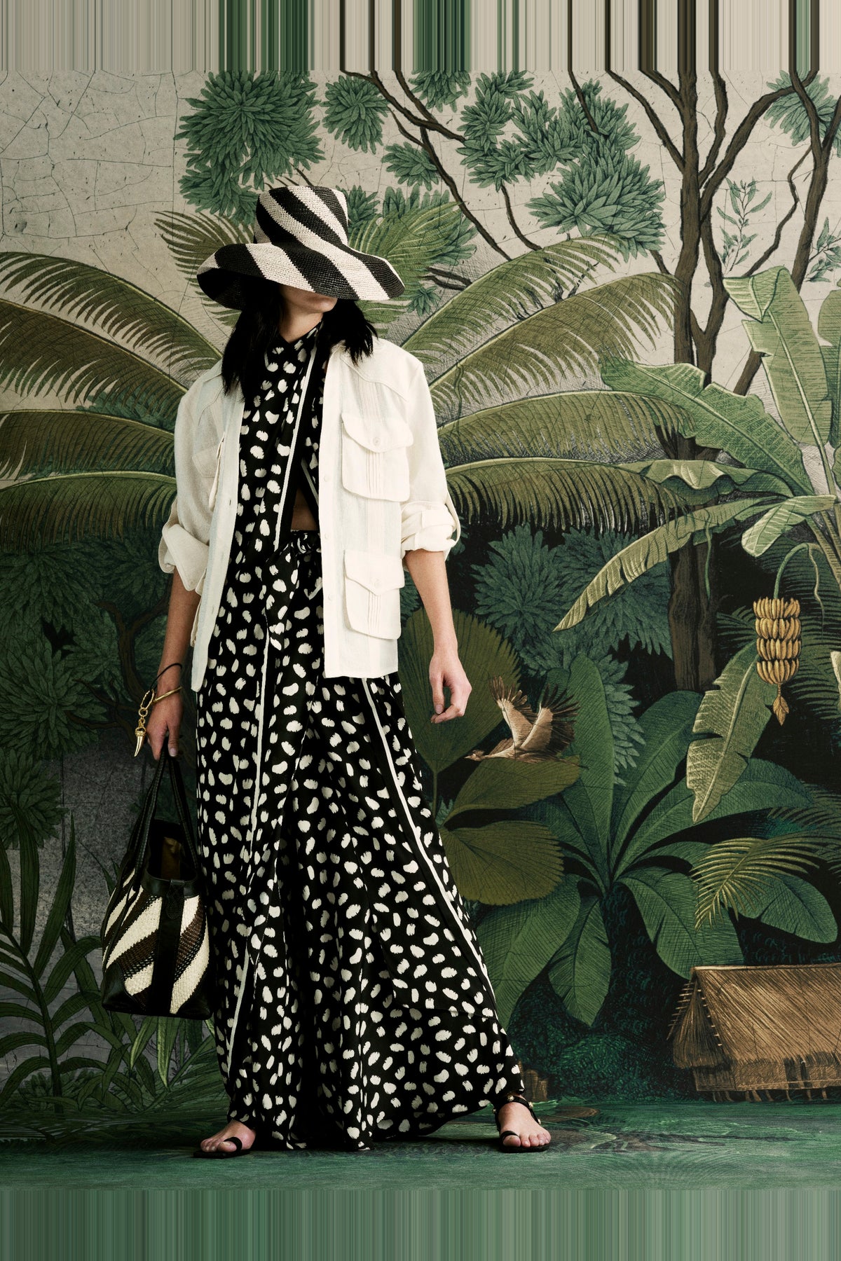 Musical Linen Trousers - Black