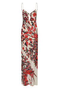 Clean Reinterpretation linen dress - Red