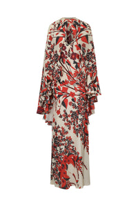 Clean Reinterpretation linen dress - Red