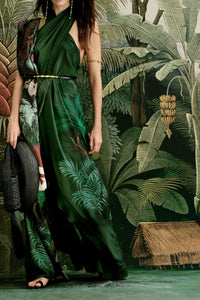 Haut Silent Water en lin - Vert