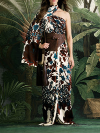 Royal Garden Dress - Bordeaux