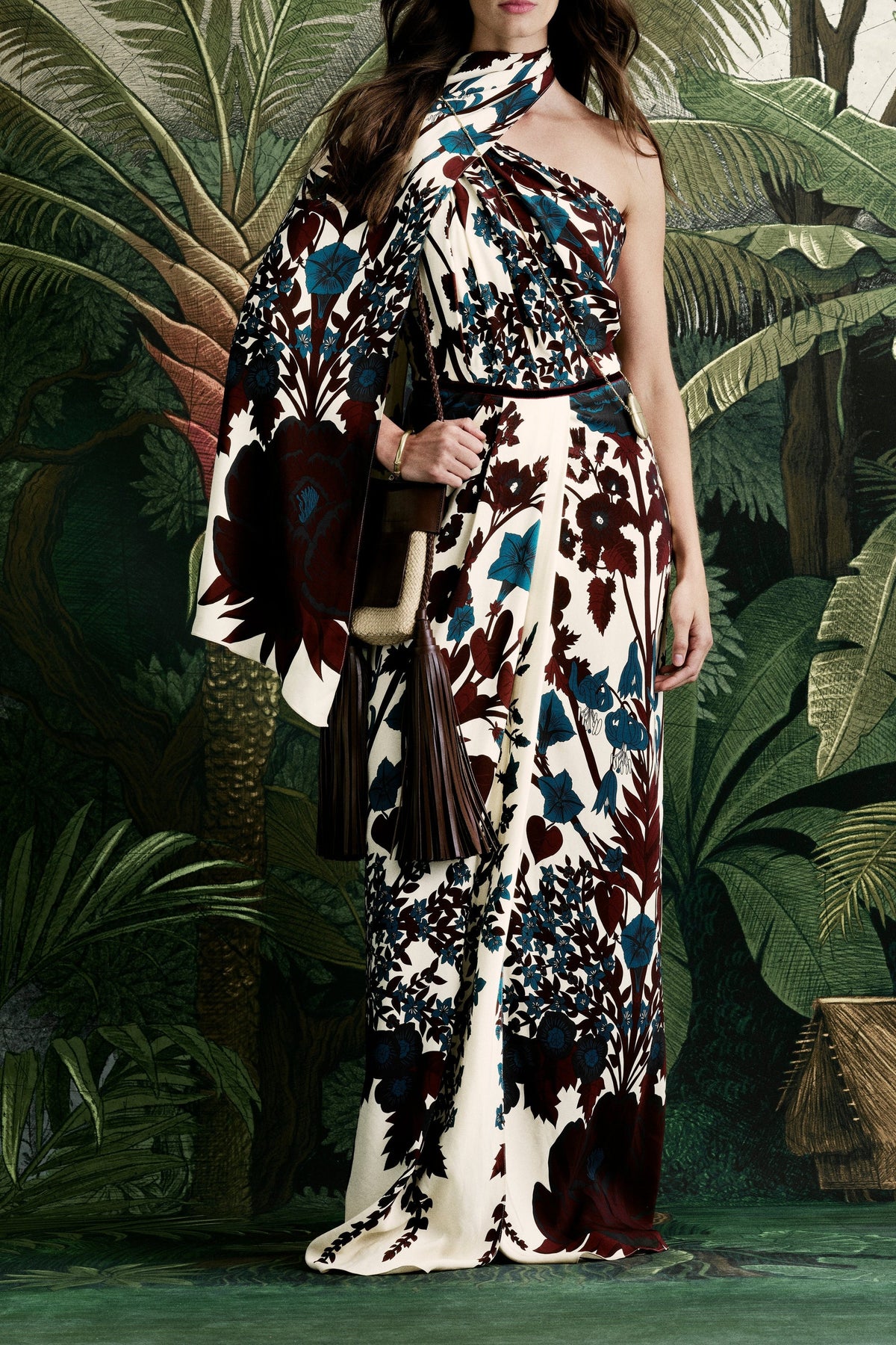 Royal Garden Dress - Bordeaux