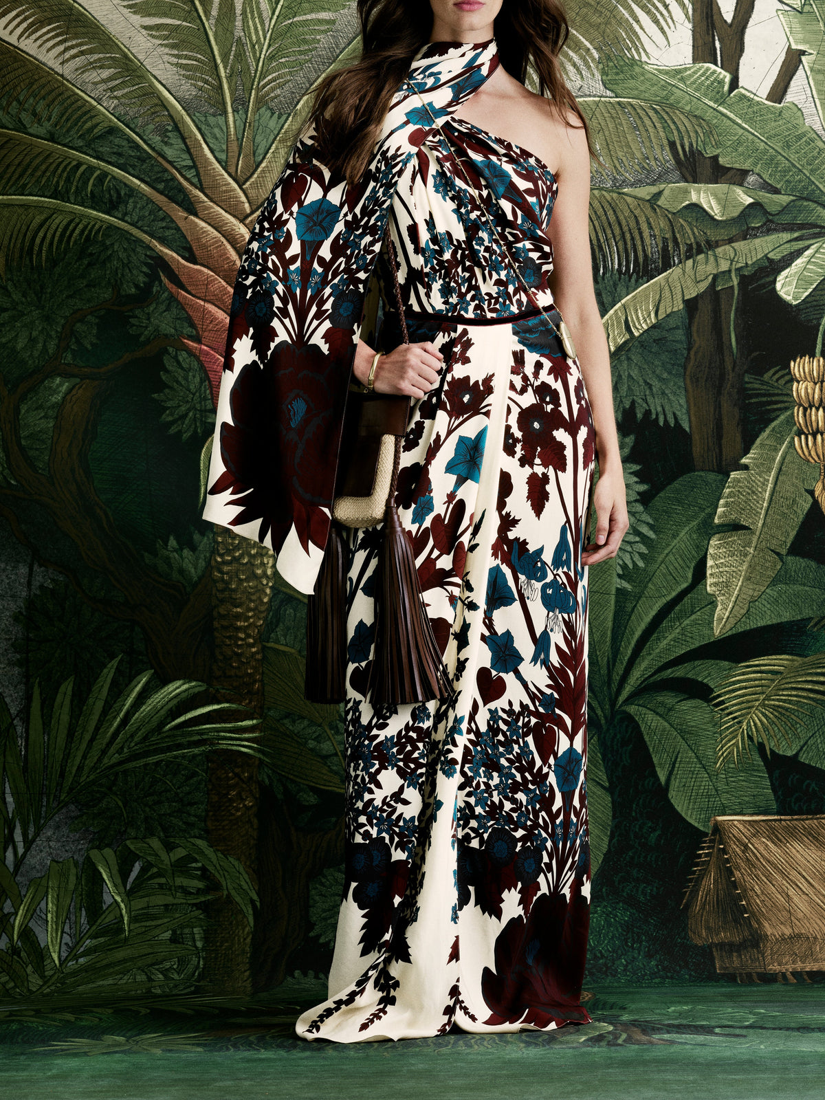 Royal Garden Dress - Bordeaux