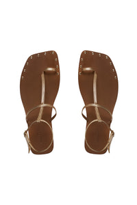 Maze Trek leather sandals - Gold