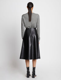 Pull col rond en laine - Grey mélangé