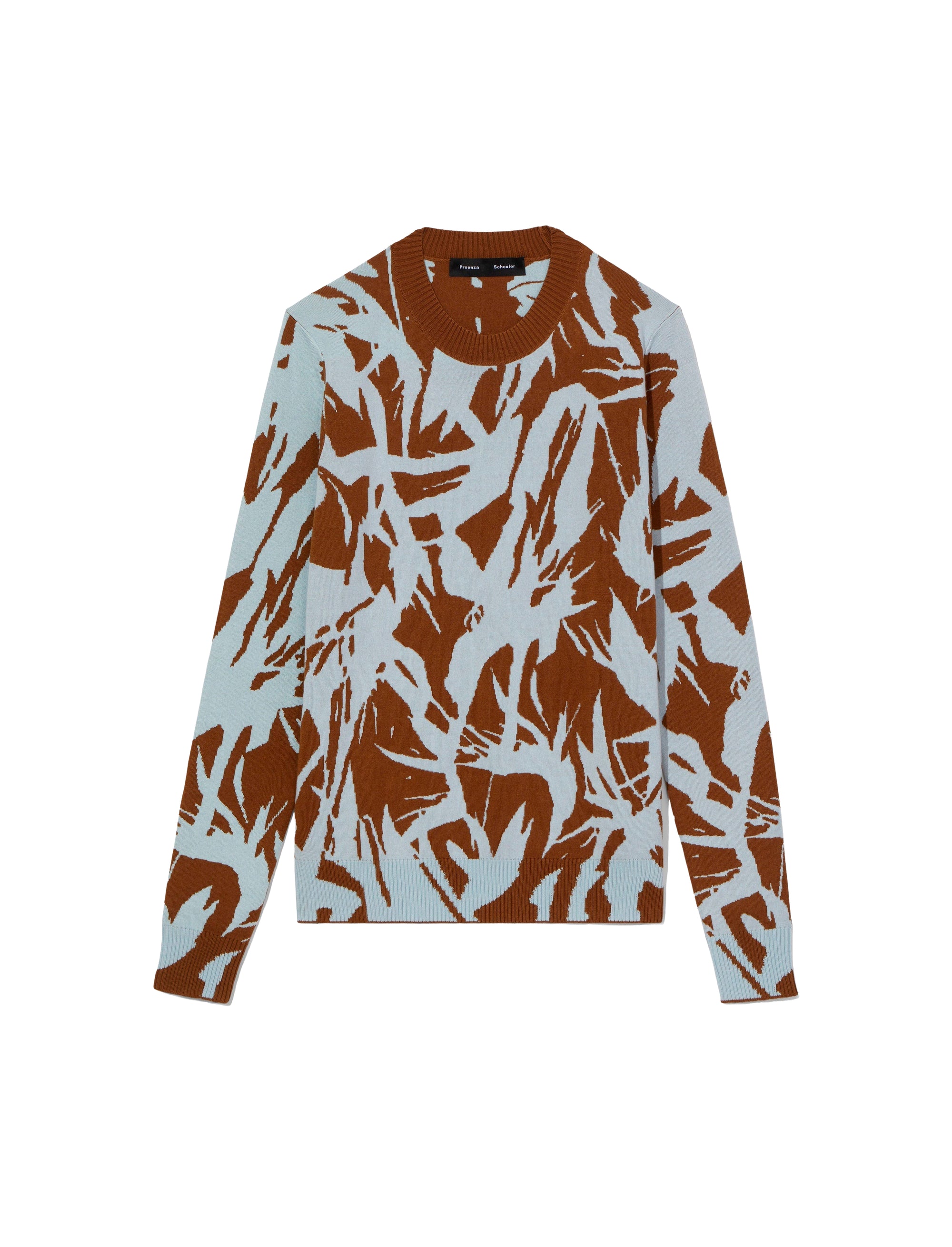 Silk and cashmere jacquard jumper - Fatigue Multicolor